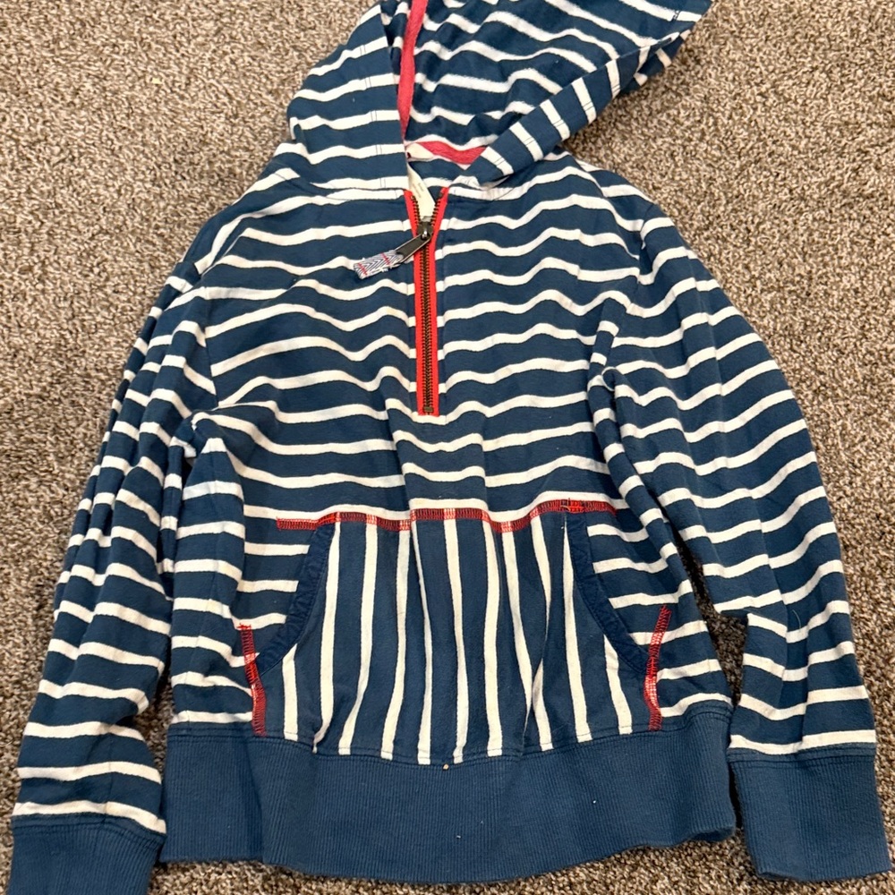 Matilda Jane Blue and White Striped Hoodie